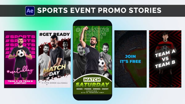 Sports Broadcast Templates Editable Broadcast Templates Envato